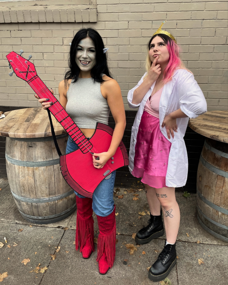 Adventure Time Halloween costumes Marcelline The Vampire Queen and Princess Bubblegum